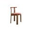Vintage Wood Dining Chair Series With Curved Ash Frame and Chenille Upholstery