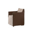 Wabi-Sabi Slipcovered Dining Chair with Casters & Linen Texture