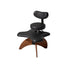 Walnut Cross Legged Meditation Office Chair With Waterproof Upholstery