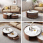 Walnut Nesting Coffee Table Set, Space-Saving Design Main Product Image