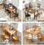 Walnut Solid Wood Expandable Dining Table, Small Size Main Product Image