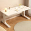 White Kids Writing Desk with Pegboard, Adjustable Height & Storage Options