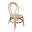 Wooden Bowknot Back Kids Chair - Natural Finish
