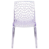 Clear acrylic chair with modern design for home or office use