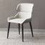 Modern gray dining chair upholstered side chair with PU leather set of 2