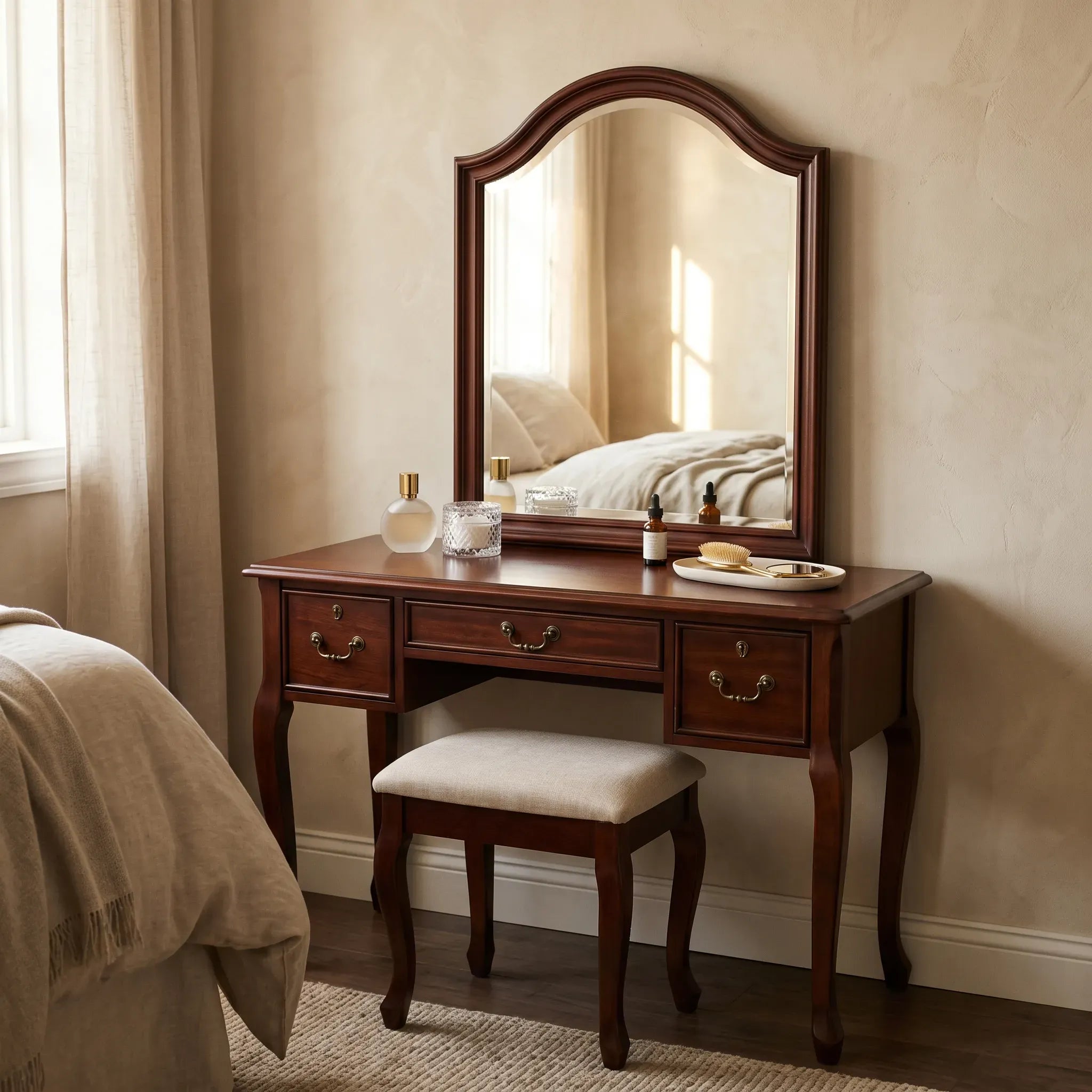 Why Choose a Mahogany Makeup Vanity — Timeless Beauty That Lasts