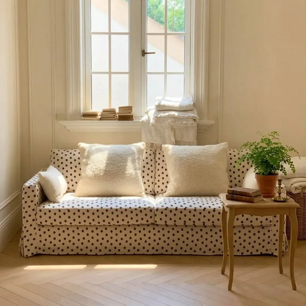 How to Style a Polka Dot Sofa