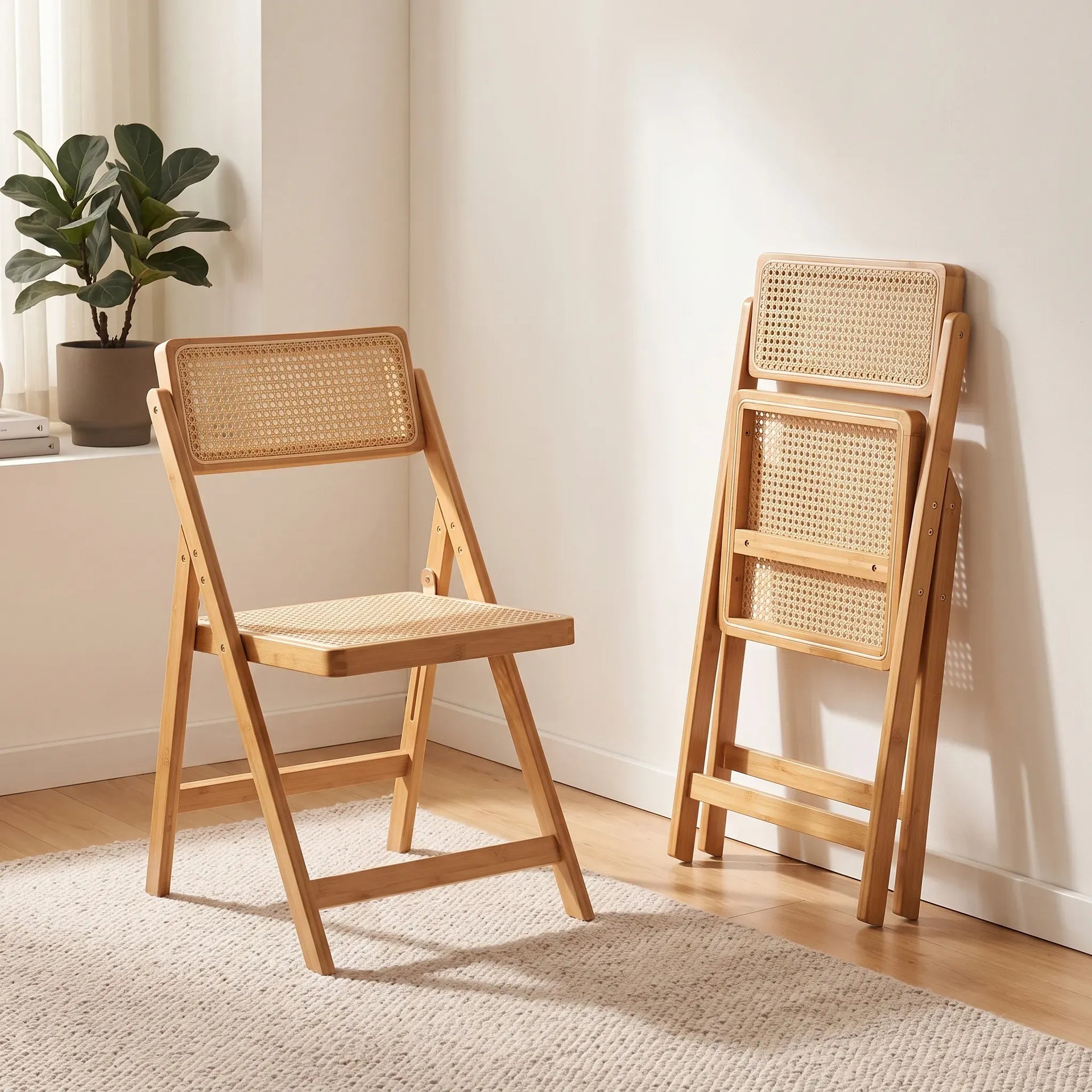 ラタンの折りたたみ椅子：あなたと共に動く座椅子 – cocochairs