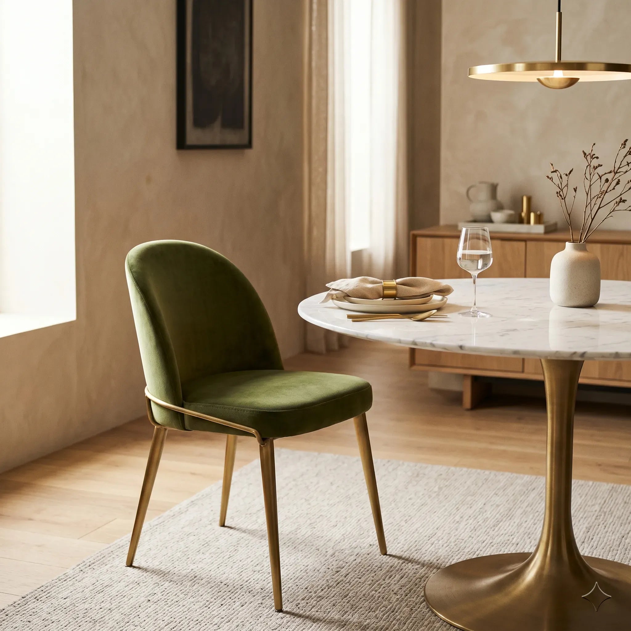 How to Style Your Dining Room with Brass Dining Chairs