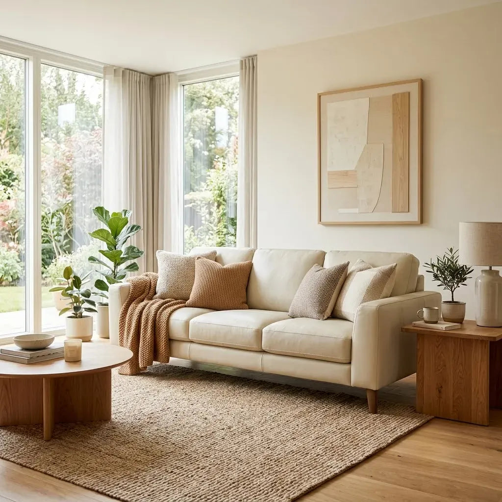 Cream Leather Sofa: How to Style and Care for Light Leather