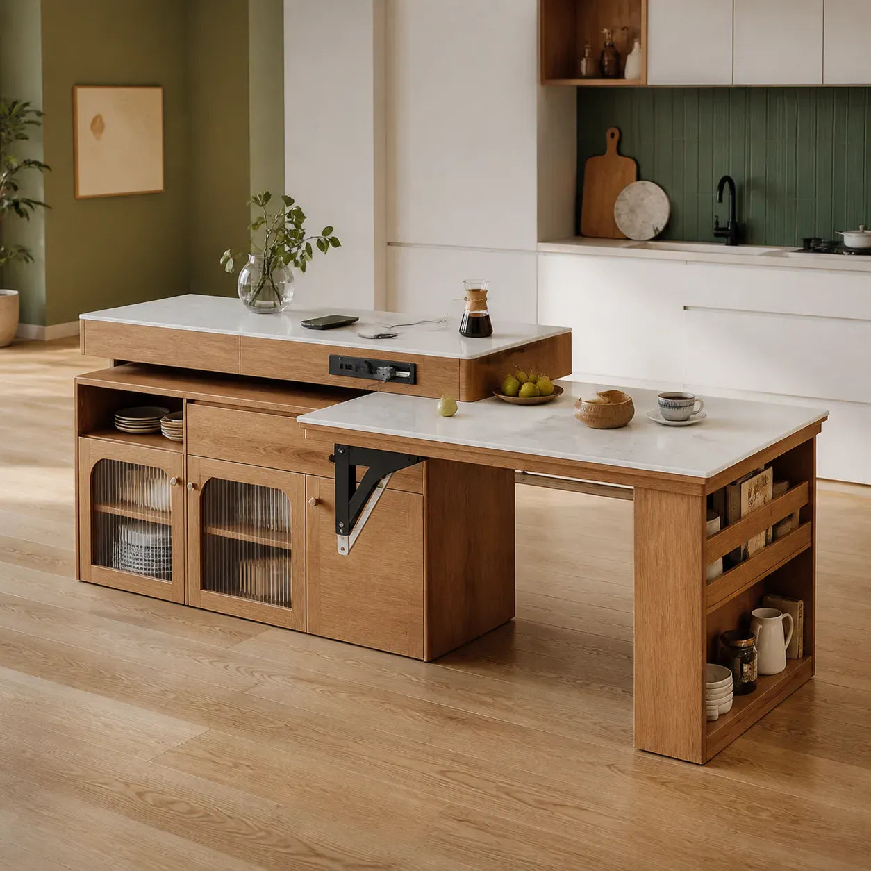 Extendable Kitchen Island Tables for Small Spaces