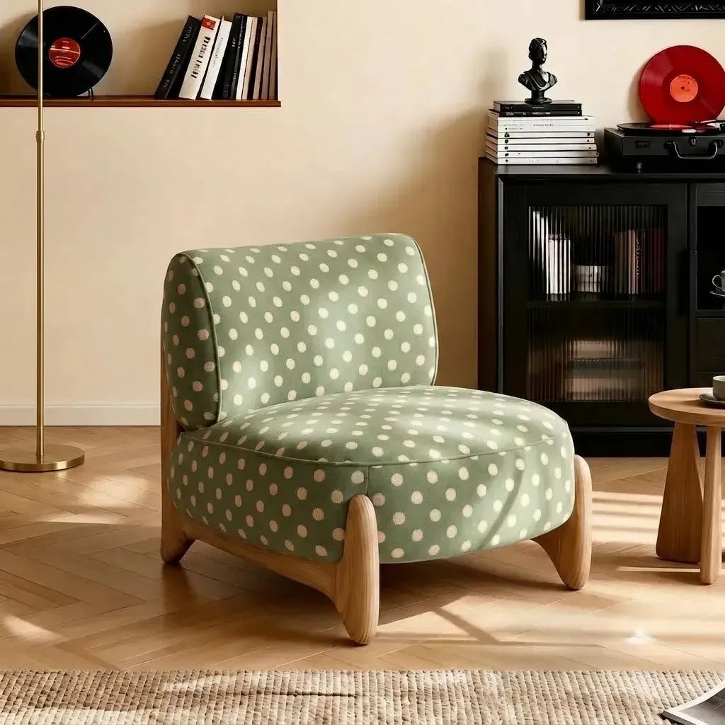 How to Style Polka Dot Chairs in a Sculptural Room