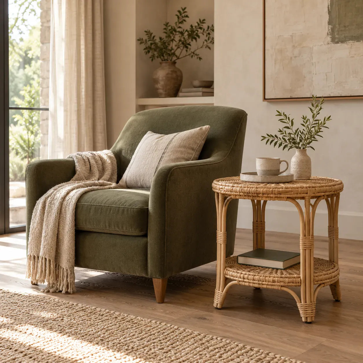 Rattan Side Tables: Size, Structure, and Styling