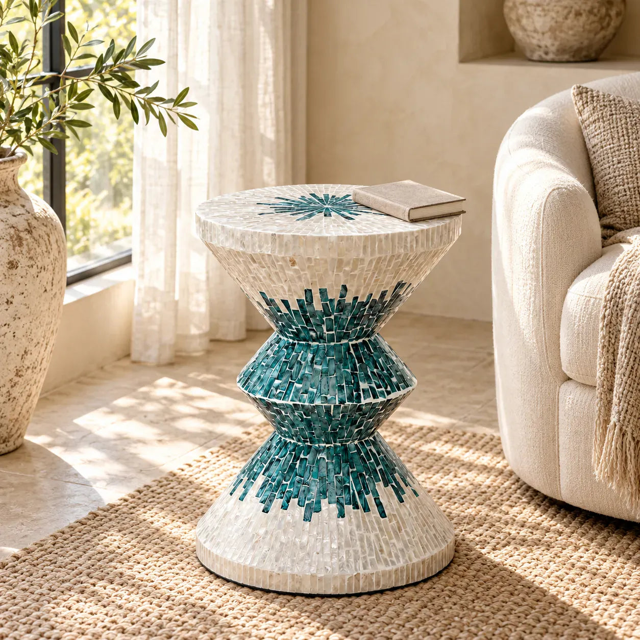Mother of Pearl Side Tables: Shape, Size, and Styling