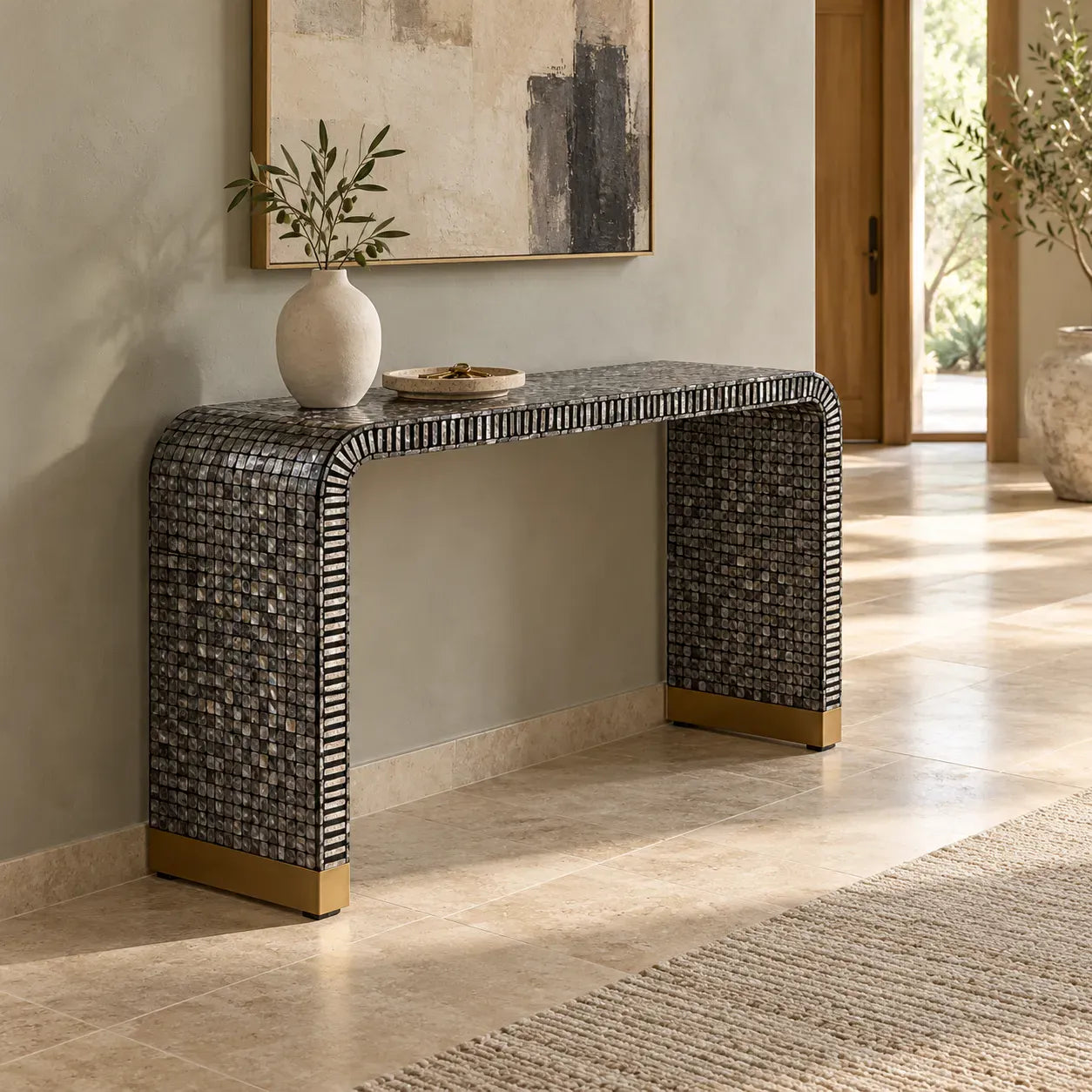 Mother of Pearl Console Tables: Shape, Fit & Styling