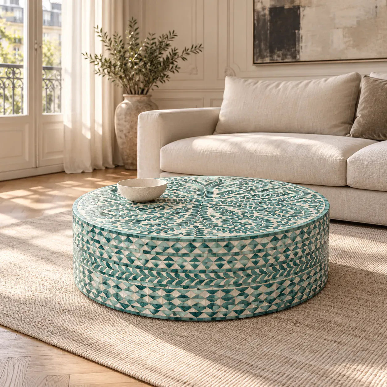 Mother of Pearl Coffee Tables: Shape, Inlay & Styling
