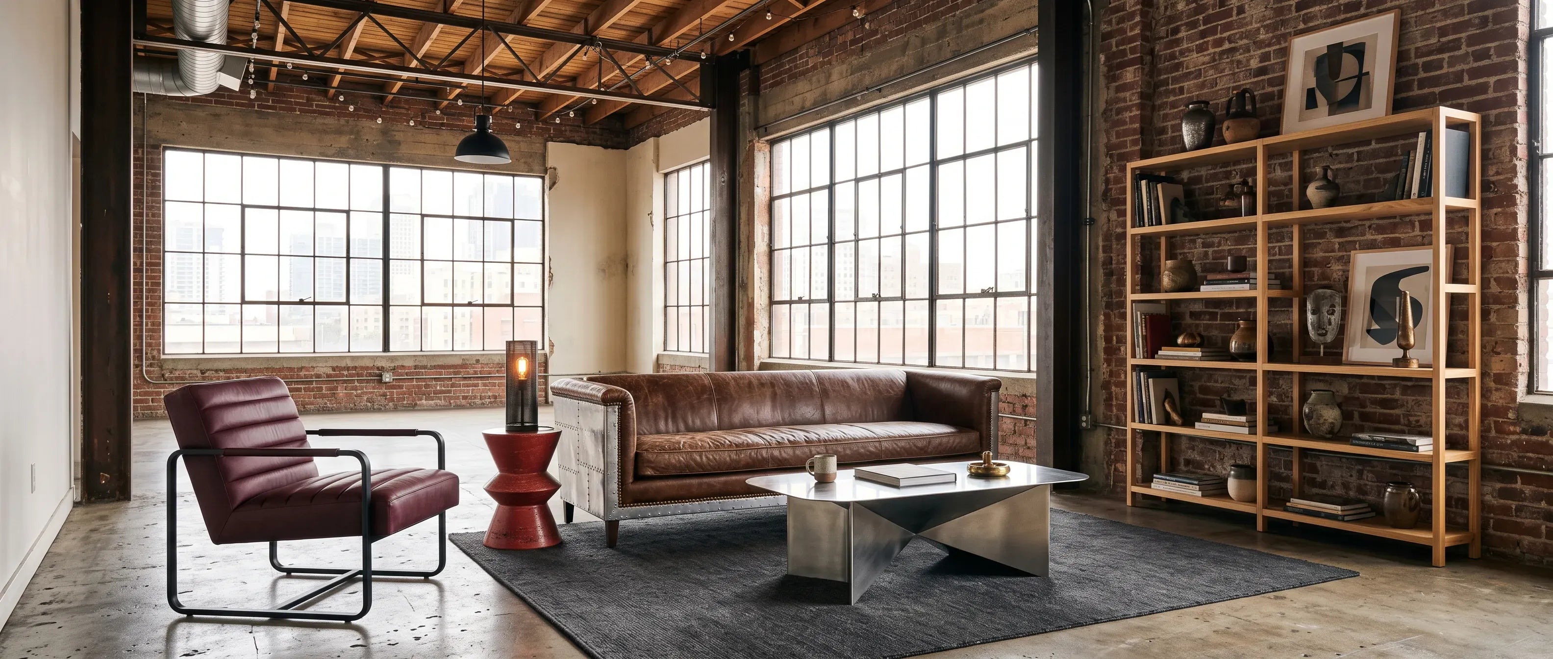 How to Furnish a Living Room with Industrial Furniture