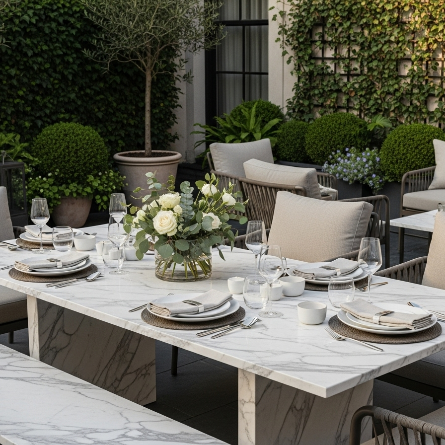 Can Marble Tables Be Used Outdoors? Everything You Need to Know