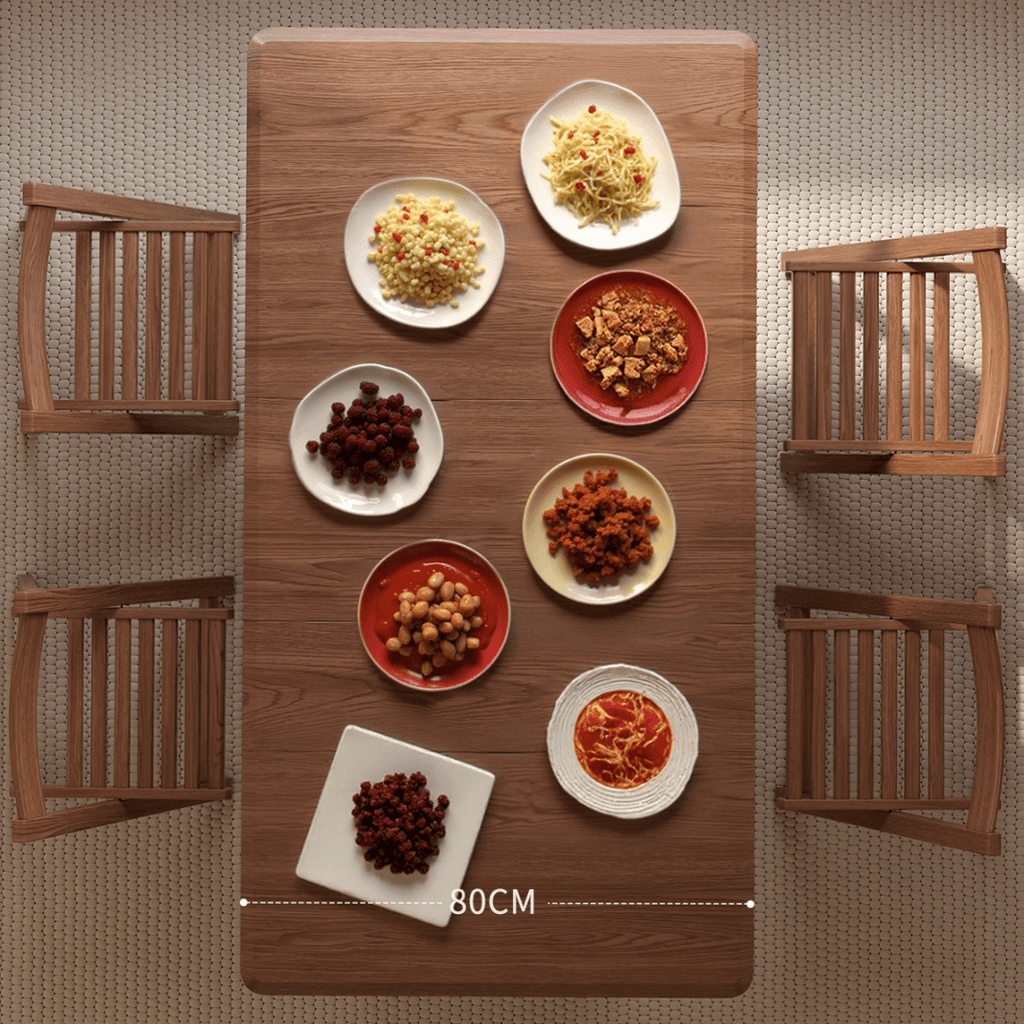 Folding dining table with storage, space-saving and multi-purpose design for small spaces