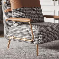 33.5" Convertible Sofa Upholstered Fabric Modern Style Sofa Bed