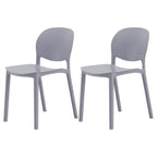 Stackable Nordic dining chair with acrylic legs and ergonomic backrest for modern dining rooms
