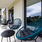 Armless Papasan accent chair for living room with 31.49" L x 37.40" W x 37.40" H dimensions