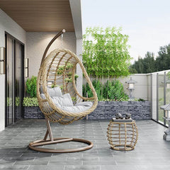 Tropical Alloy Framed Pads Porch Swing with Stand, Chain & Stand Included Porch Swings