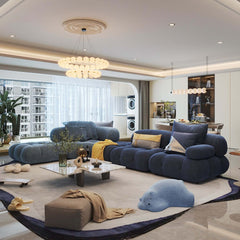 Luxury Modern Modular Sectional Sofa with Custom Fabric Options