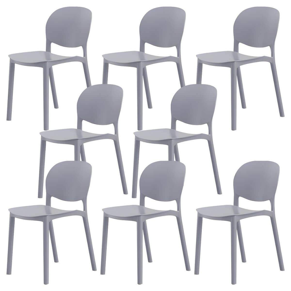 Stackable Nordic dining chair with acrylic legs and ergonomic backrest for modern dining rooms