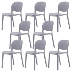 Nordic Backrest Stackable Chair with Acrylic Legs for Dining Room Dining Chairs