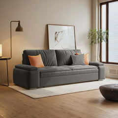 Modern Convertible Sleeper Sofa Bed with Storage Pull Out