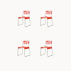 Modern Stackable Garden Kitchen & Dining Plastic & Acrylic Side Chair Dining Chairs