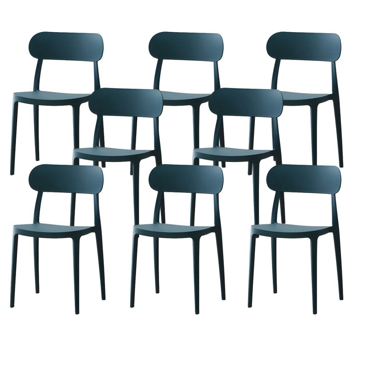 Modern Scandinavian dining chair made of plastic and acrylic, perfect for kitchen and dining areas