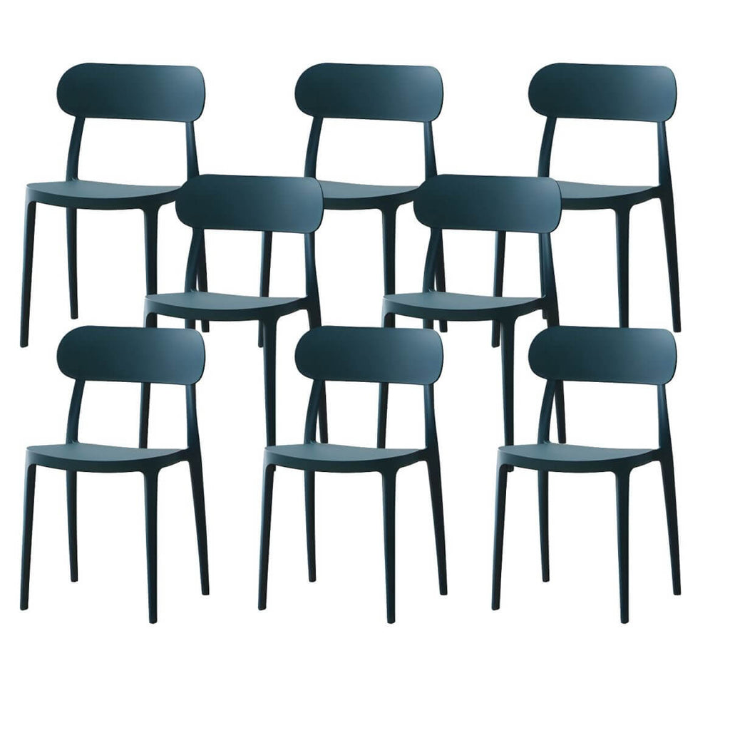 Modern Scandinavian dining chair made of plastic and acrylic, perfect for kitchen and dining areas