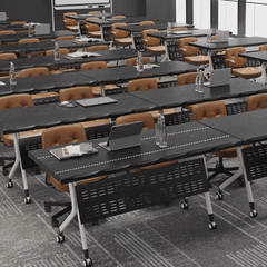 Minimalist Foldable Conference Table Ideal for Training and Business Meetings