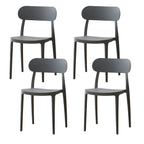 Modern Scandinavian dining chair made of plastic and acrylic, perfect for kitchen and dining areas