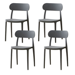 Modern Scandinavian Plastic & Acrylic Kitchen & Dining Chair Dining Chairs