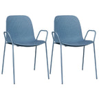 Scandinavian stackable kitchen chair with plastic and acrylic seat and metal legs