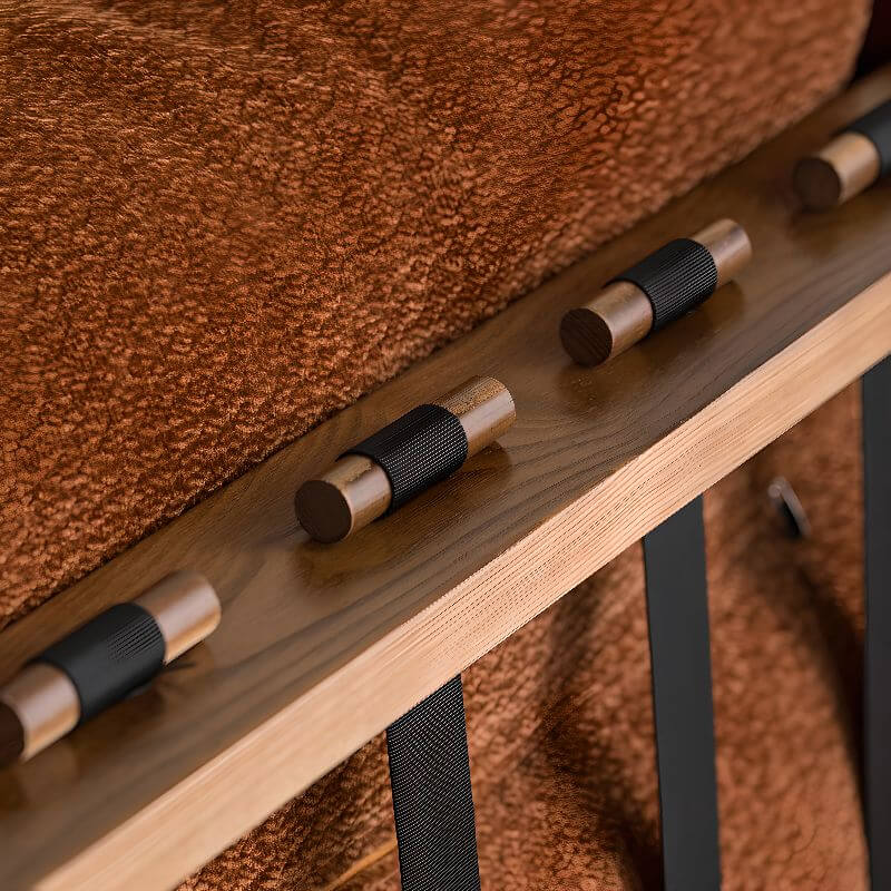 Accent arm chair with fixed back and armrest, available in solid color, striped, and floral patterns