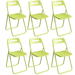 Collapsible Open Back Side Chair with Plastic & Acrylic Material - Modern Kitchen & Dining Dining Chairs