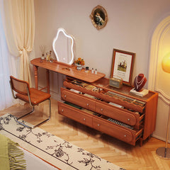 Expandable Solid Wood Makeup Table Organizer