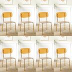 Transparent acrylic dining chair with modern design, perfect for living room and kitchen seating