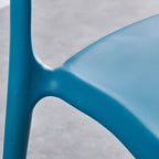 Acrylic Nordic dining chair with backrest and armrests, featuring clear acrylic legs