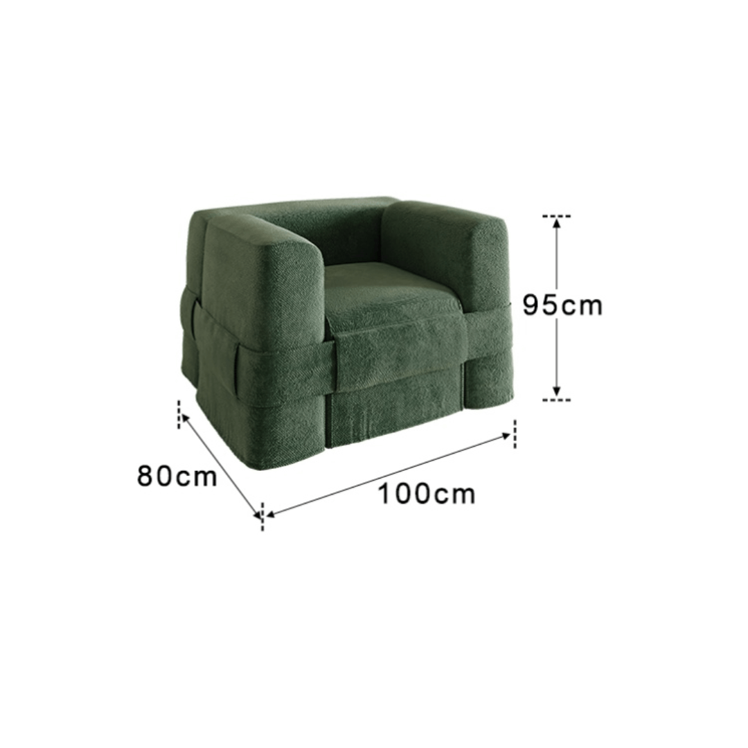 Luxurious Modern Minimalist Sofa Set with Ergonomic Armrests and High-Quality Velvet Fabric