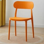 Modern Scandinavian dining chair made of plastic and acrylic, perfect for kitchen and dining areas