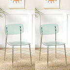 Transparent acrylic dining chair with modern design, perfect for living room and kitchen seating