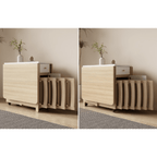 Expandable modern minimalist dining table set with chairs for stylish, space-saving meals