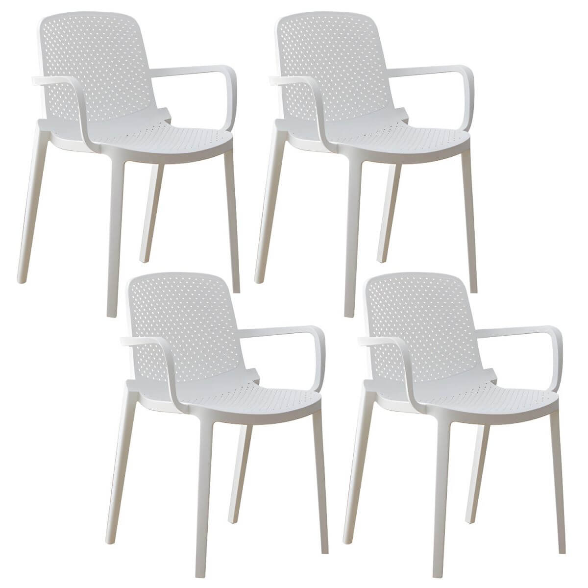 Acrylic modern plastic dining chair with solid back, 32 inches high, ideal for restaurant seating