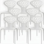 Nordic acrylic dining chair with armrest and backrest, featuring transparent acrylic legs
