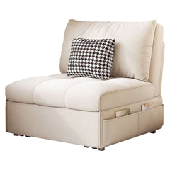 Single Seat Pullout Sofa Bed with Side Pockets